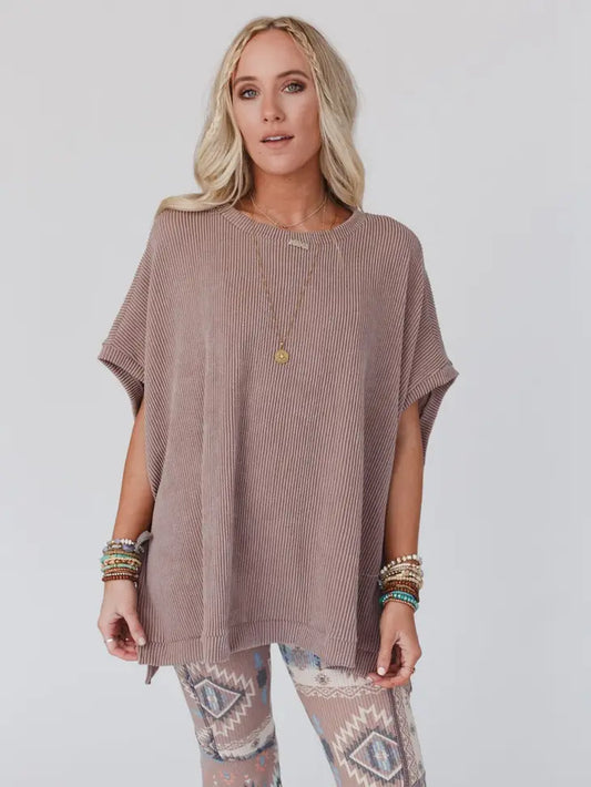 Moon Glow Texture Knit Top